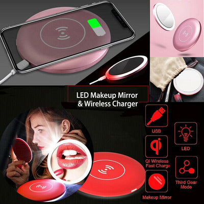 Duo Light & Charger Mini Makeup Mirror